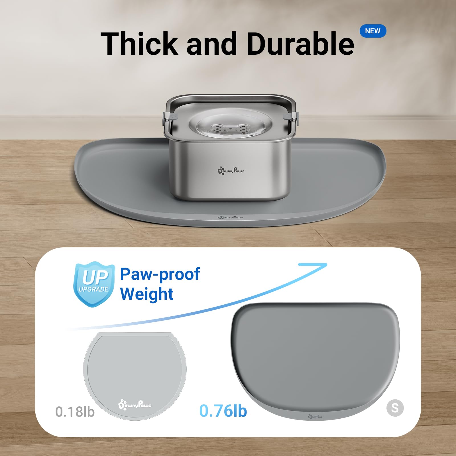 DownyPaws lavable, facilita la limpieza.