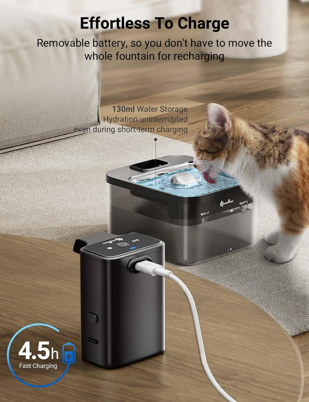 DownyPaws bomba silenciosa a 30 dB para un ambiente tranquilo