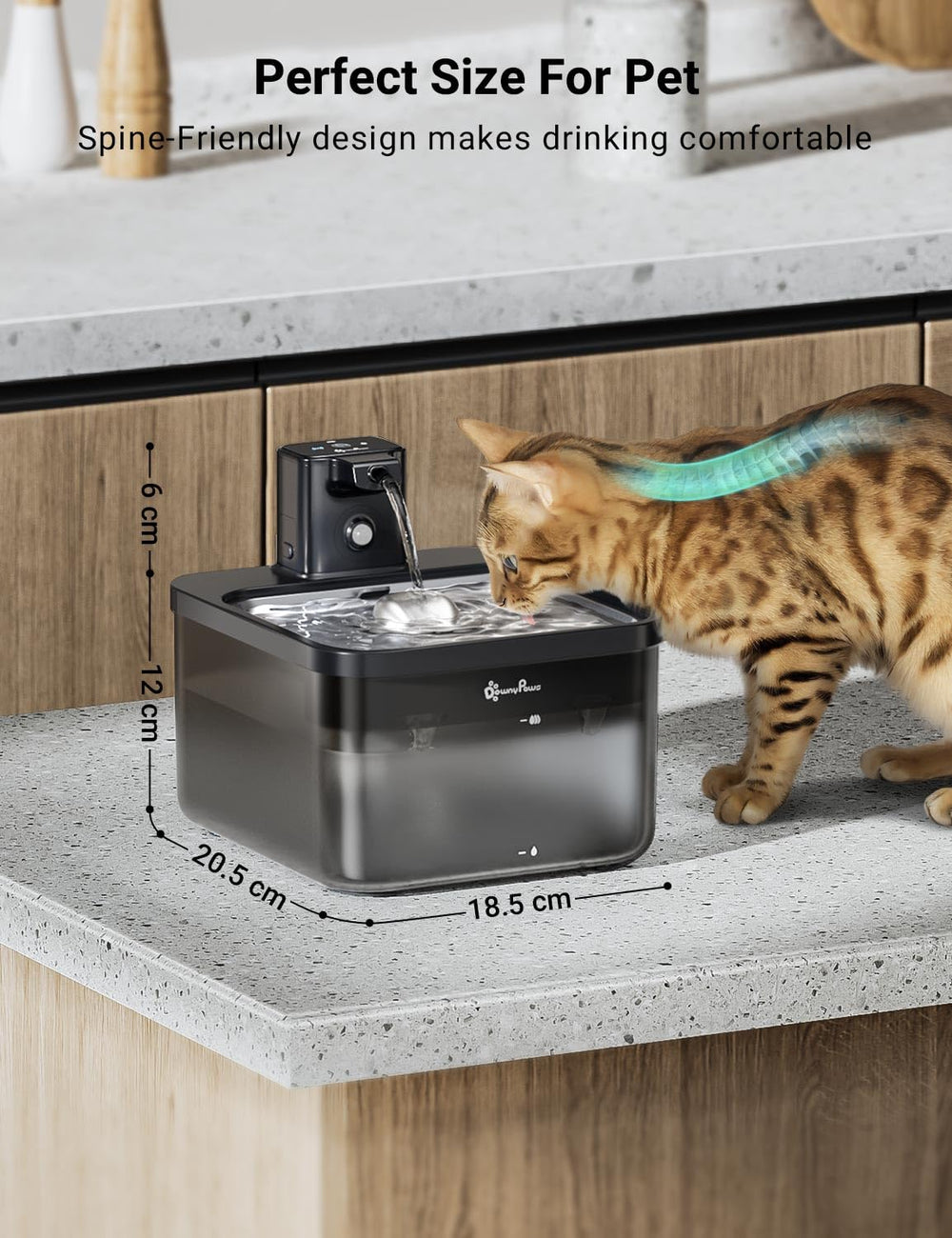 DownyPaws limpieza fácil gracias a piezas desmontables