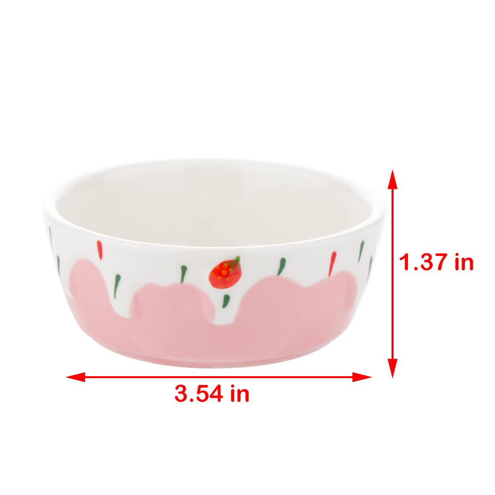 Cuenco cerámico DQITJ para hamster, adecuado para dieta diaria.