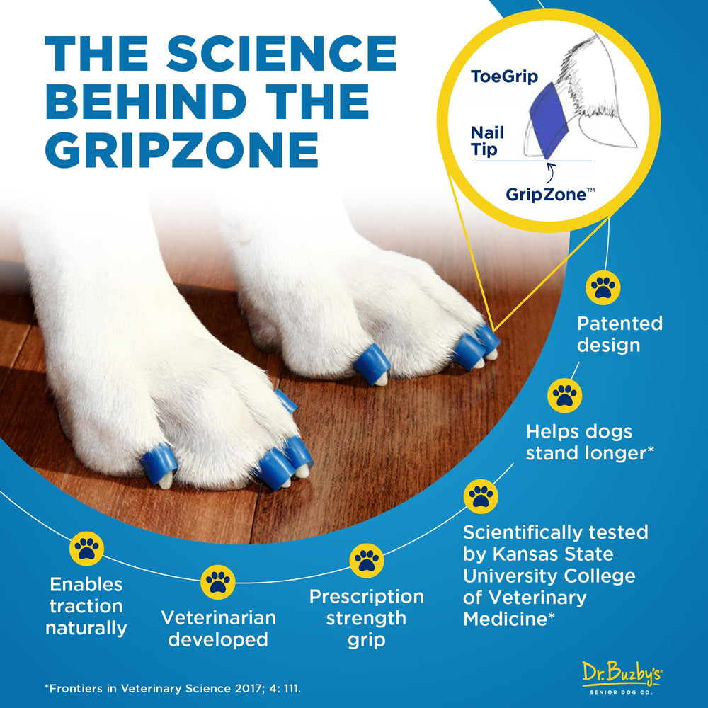 Protección de patas con Dr. Buzby's ToeGrips