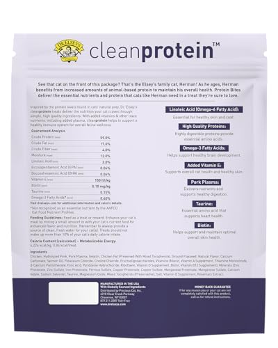 Presentación en envase de 12 oz de Dr. Elsey's Cleanprotein Bites