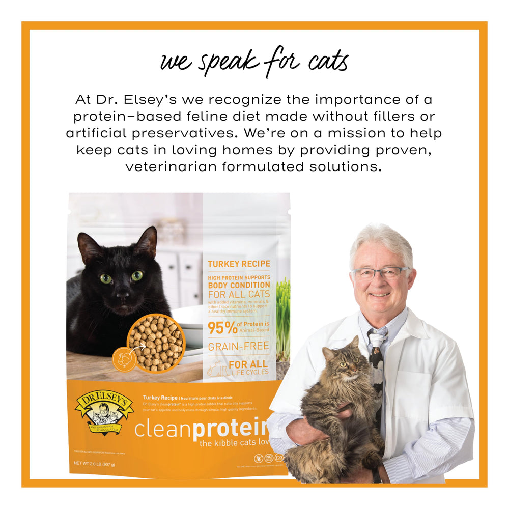 Dr. Elsey's Cleanprotein Pavo sin granos para digestión más ligera.