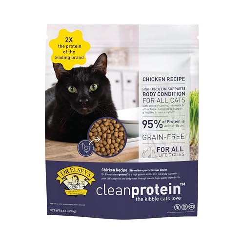 Dr. Elsey's Cleanprotein proteína animal alta, favorece la condición corporal.
