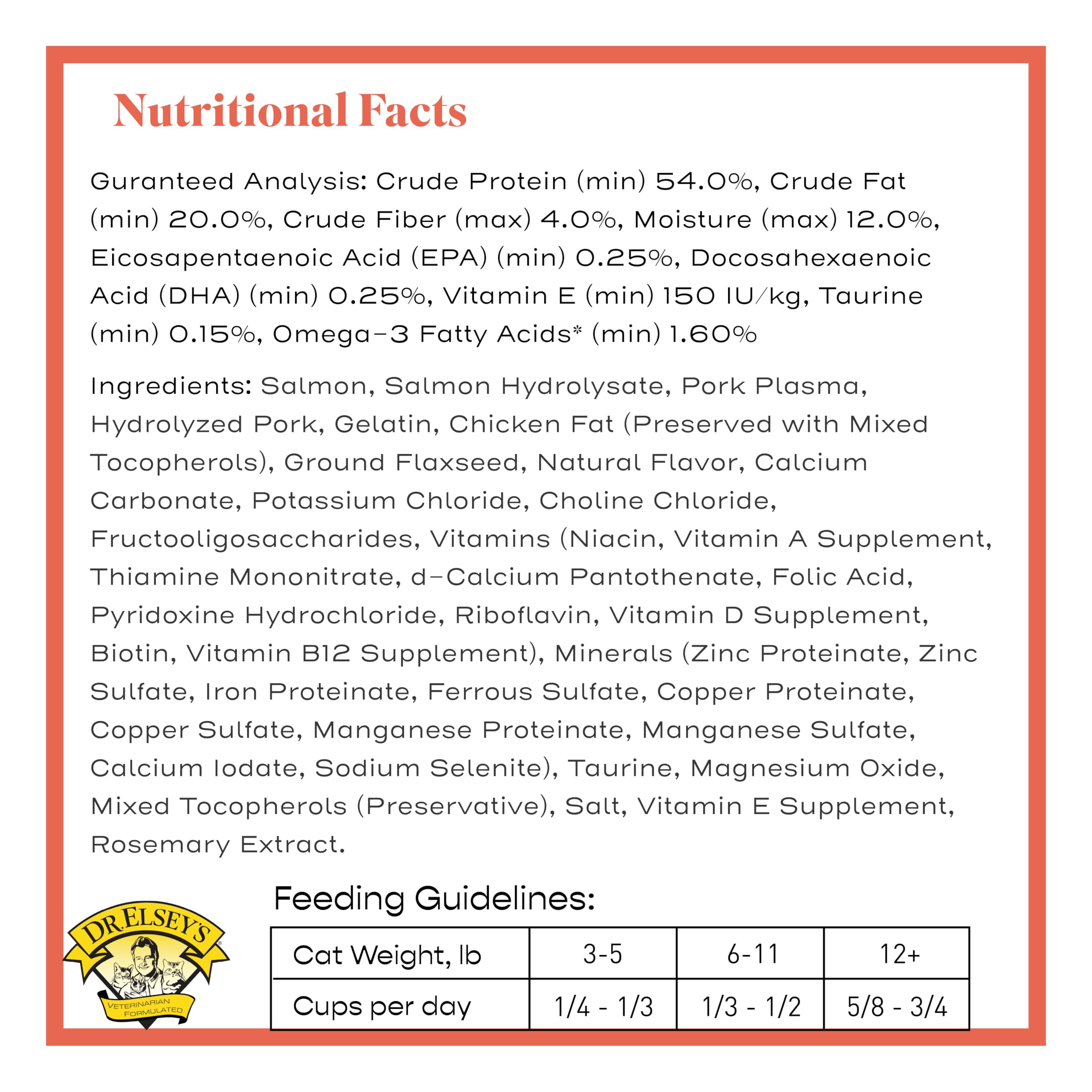 Ácidos grasos Omega-3 presentes en Dr. Elsey's Cleanprotein Salmon Formula, para la piel y pelaje.