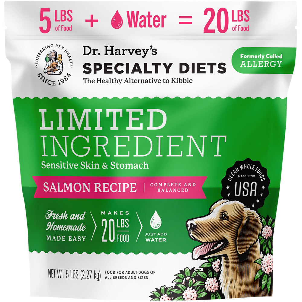 Dr. Harvey's Dieta Limitada con salmón en tazón para perro sensible