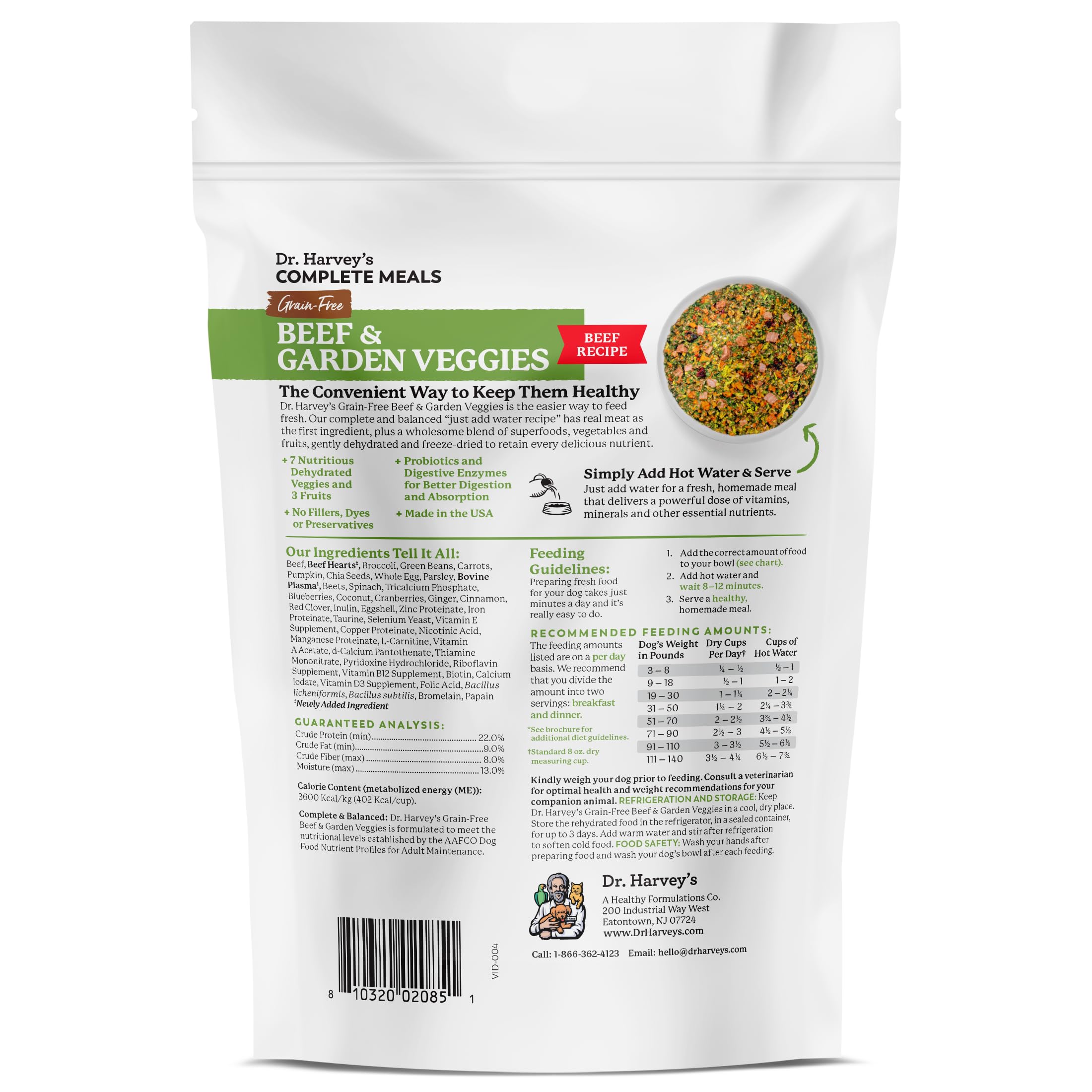 Dr. Harvey's empaque práctico para despensa y almacenamiento fácil.