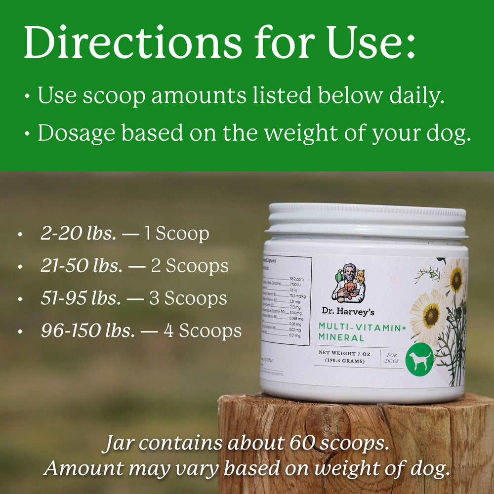Dr. Harvey's hecho en EE.UU. para perros, control de calidad confiable.