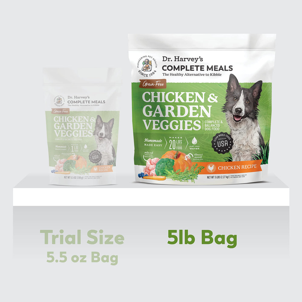 Dr. Harvey's ingredientes de grado humano para una dieta natural de perros.
