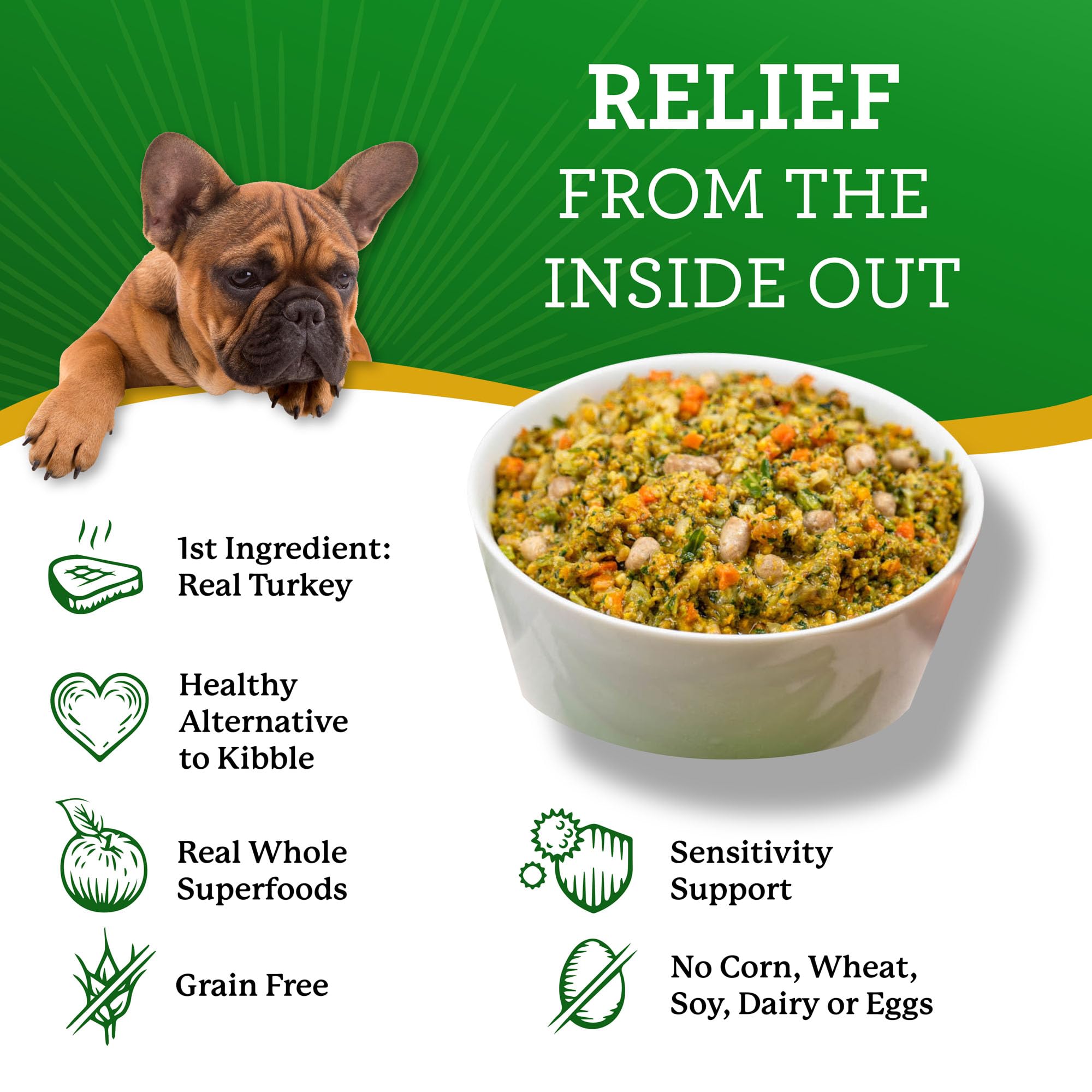 Dr. Harvey's ingredientes naturales de pavo y superalimentos para perros