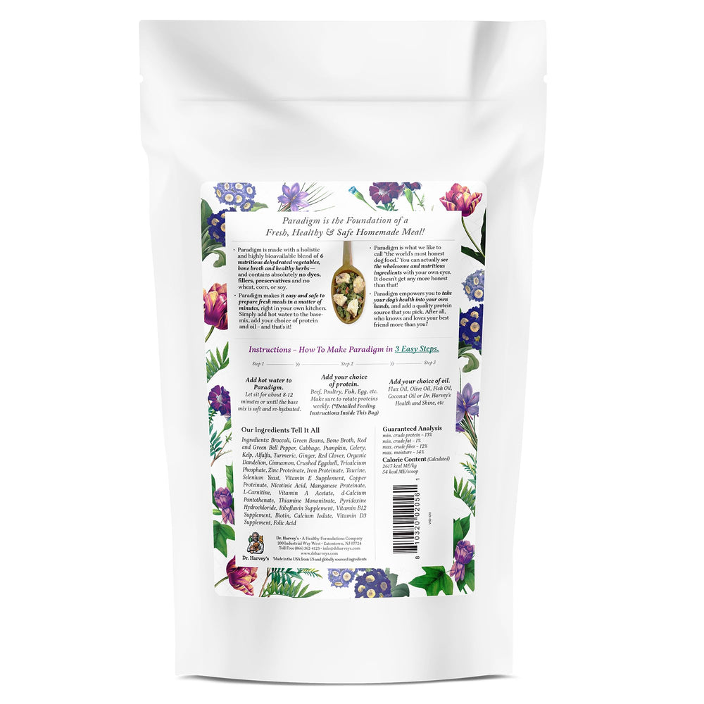 Ingredientes deshidratados de vegetales para base nutritiva de perros
