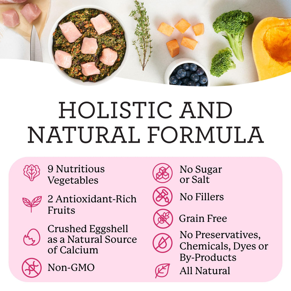 Dr. Harvey's Raw Vibrance: lista de 21 alimentos enteros para perros.