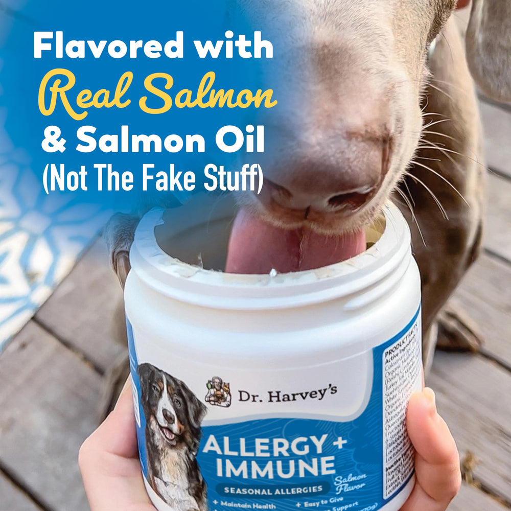 Sabor a salmón que encanta a los perros, Dr. Harvey's.