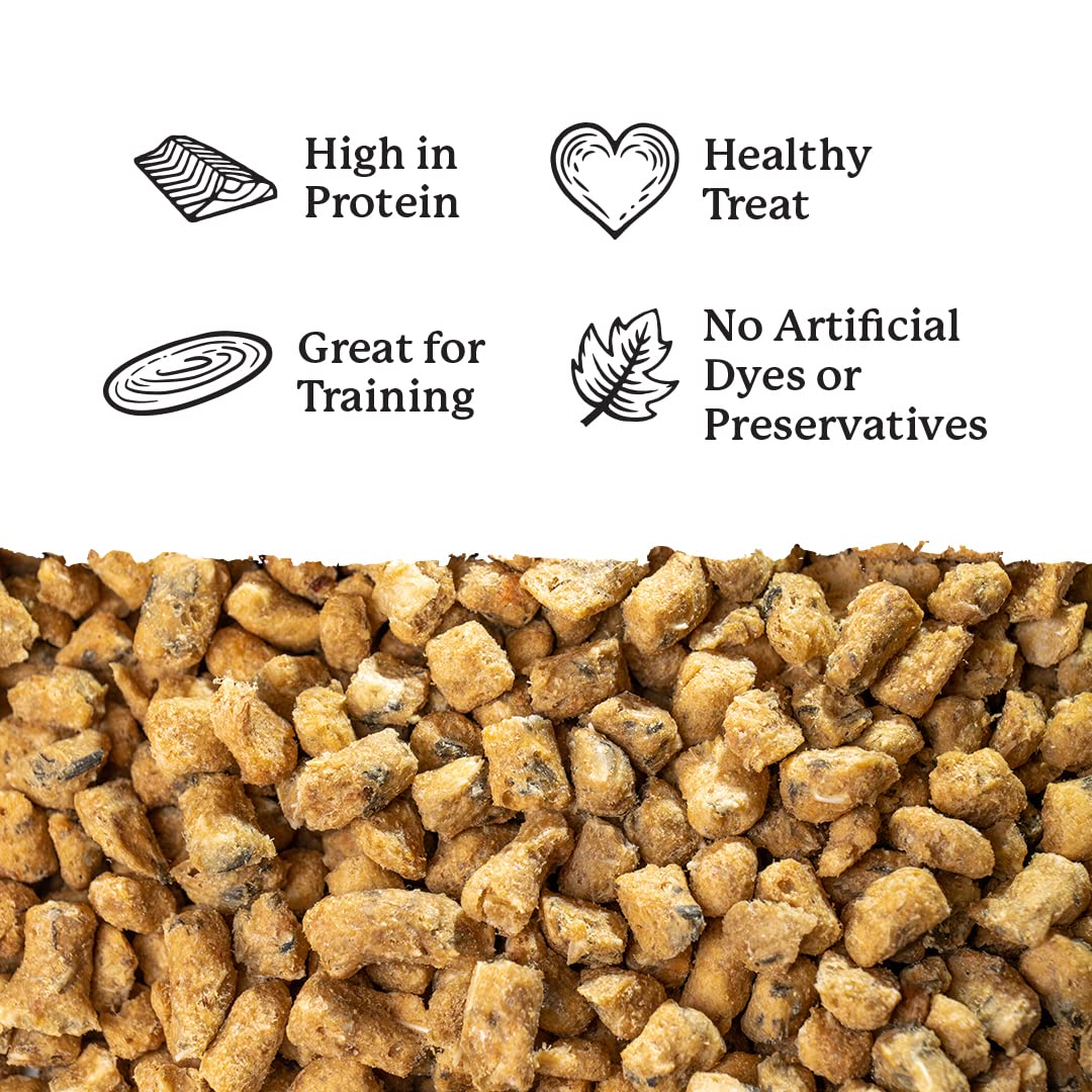 Dr. Harvey's Salmon Bites: snack diario para perros activos y felices.