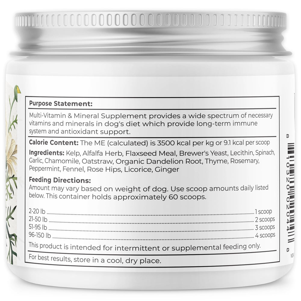 Dr. Harvey's sin conservantes ni aditivos artificiales para perros.