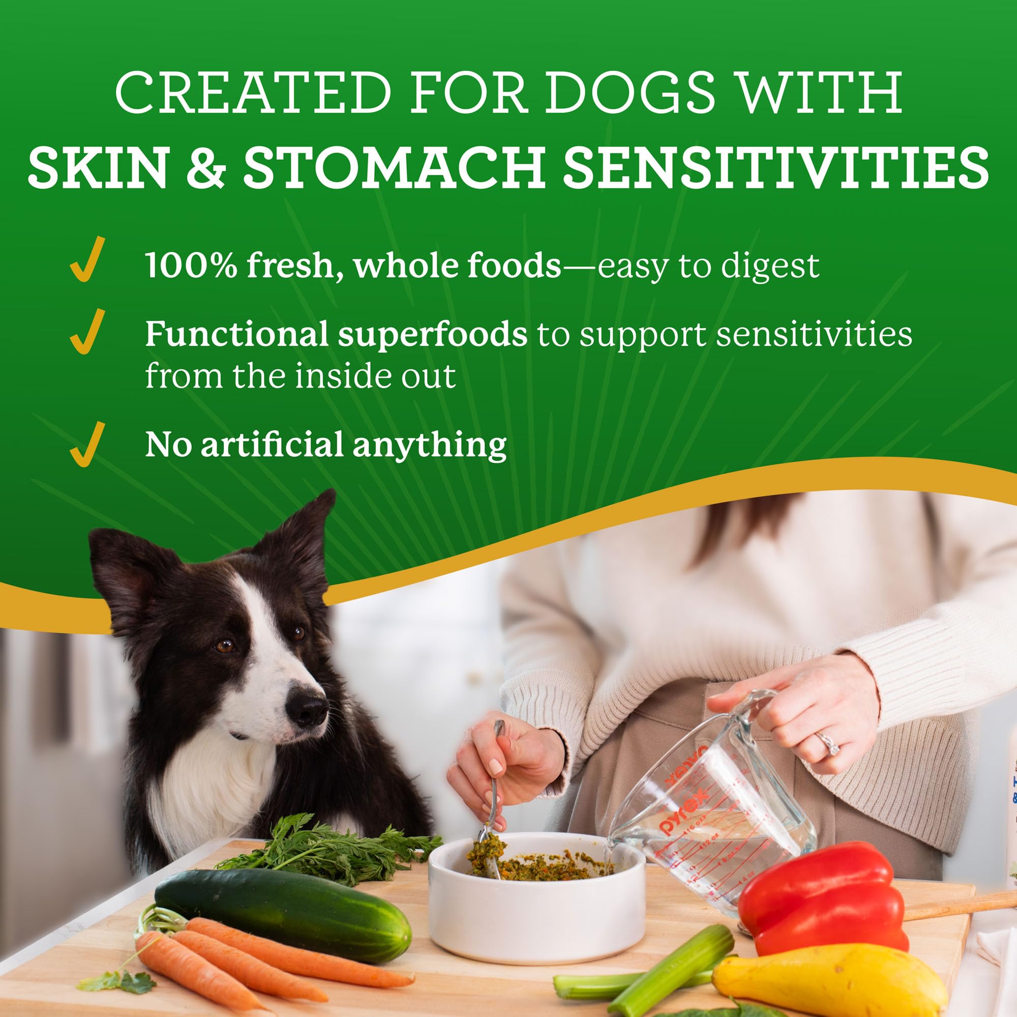 Dr. Harvey's sin granos para perros con pavo y nutrición deshidratada