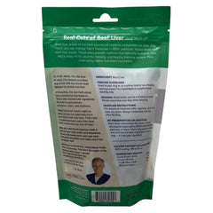 Dr. Marty Tilly's Treasures empaque frontal, snack de hígado de res para perros adultos