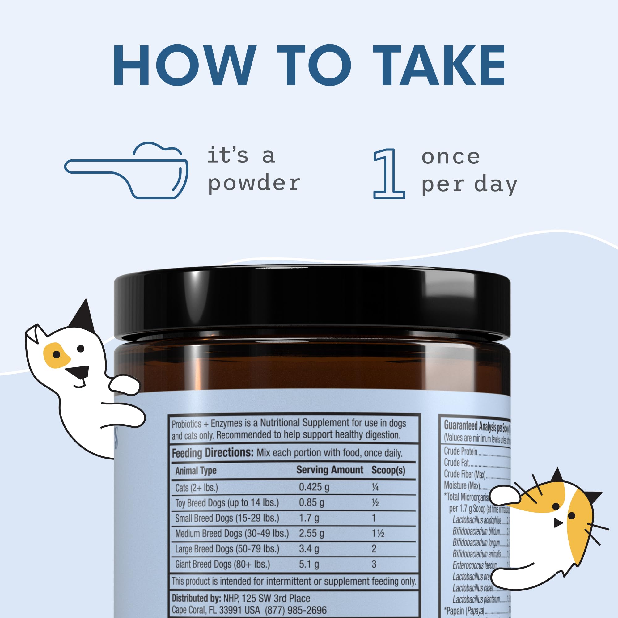 Dr. Mercola Bark & Whiskers Probióticos y Enzimas: incorpora superalimentos para nutrición diaria sostenible