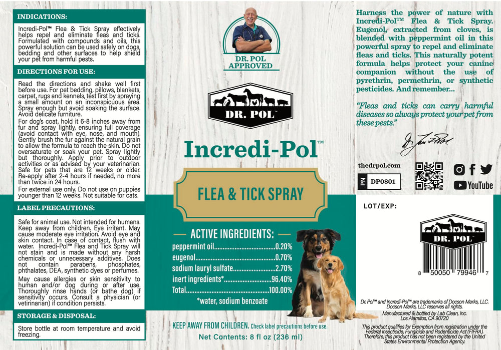 Dr. Pol Incredi-Pol Spray, perfecto para jaulas y zonas de descanso
