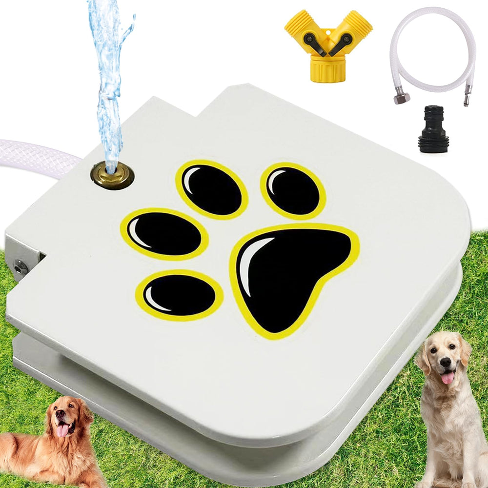draroad fuente de agua para perros con pedal mejora hidratación al aire libre