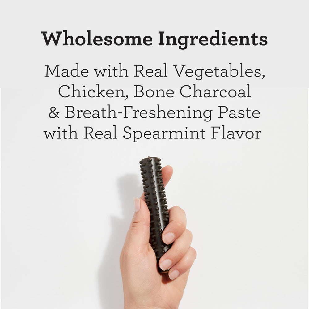 DreamBone centro con pasta de menta para frescura durante la masticación.