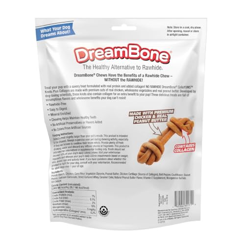 DreamBone CollaYums Nudos, trozos de pollo y masticación entretenida.