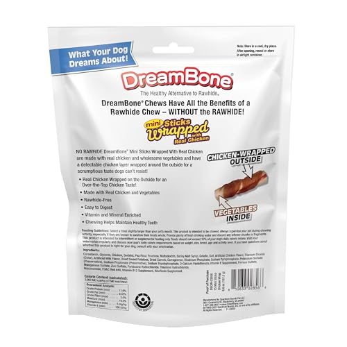 DreamBone sin cuero crudo, opción segura para morder y mantener al perro ocupado