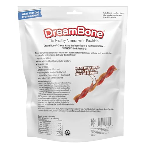 DreamBone Swirlz de 25 unidades para masticación segura