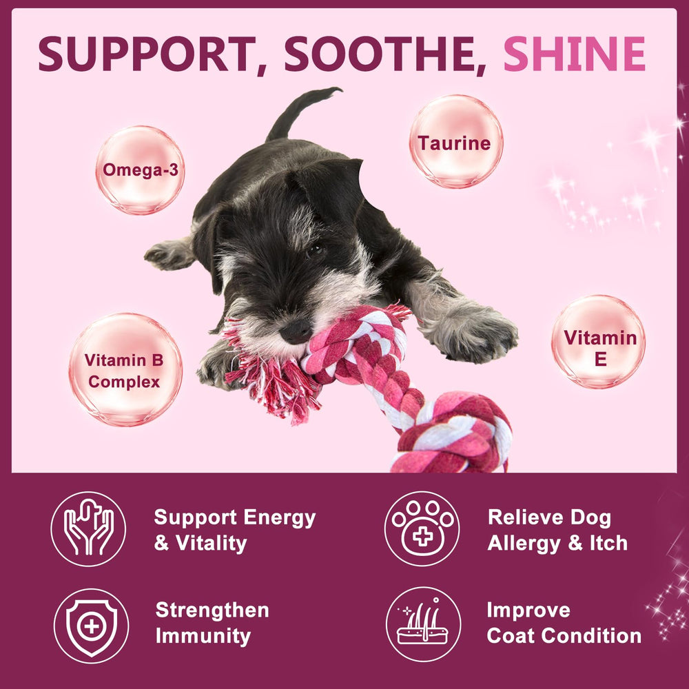 DRFOSTER probióticos para perros con taurina y Omega-3 para energía e inmunidad
