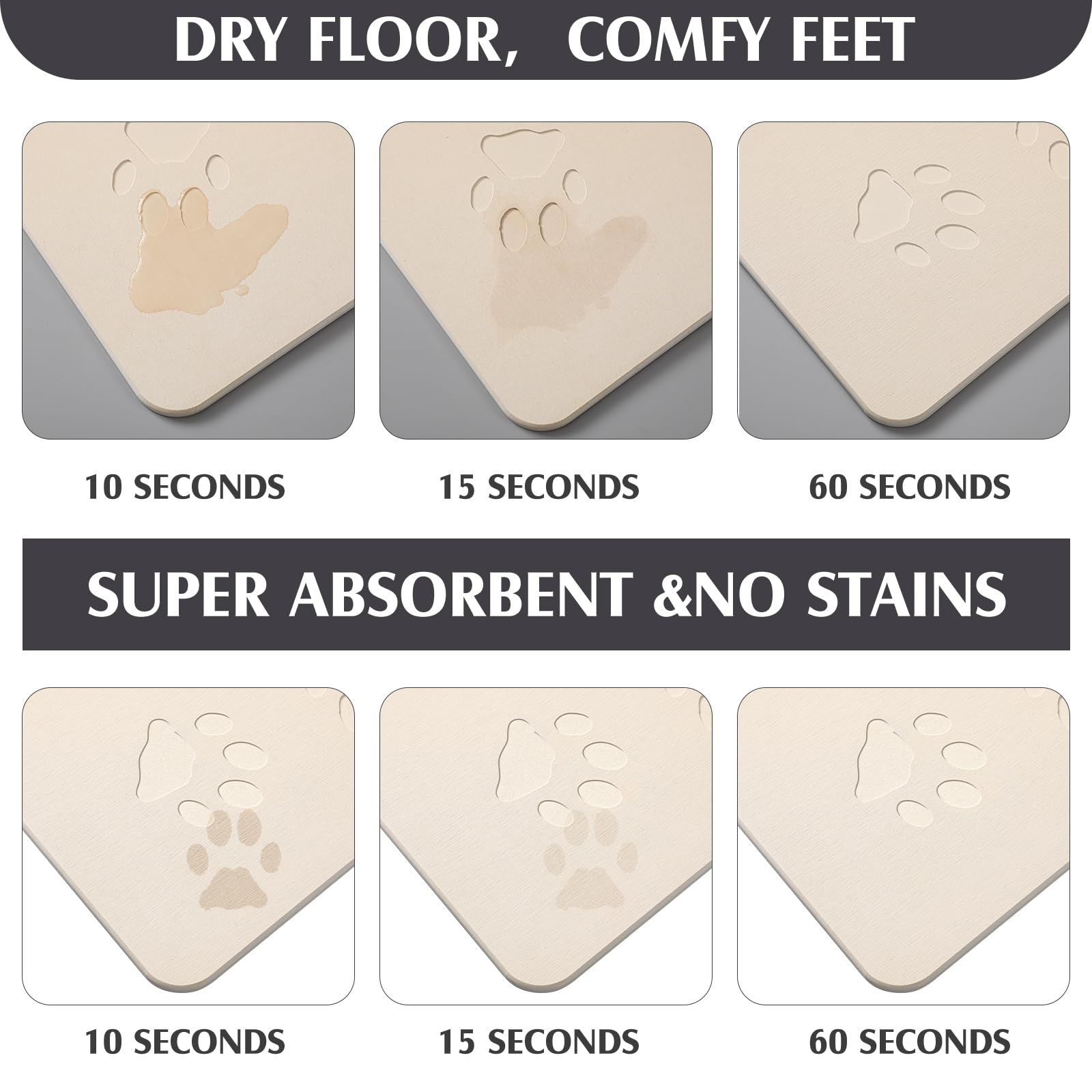 Drydiet diseño con patitas, placa decorativa y funcional para mascotas