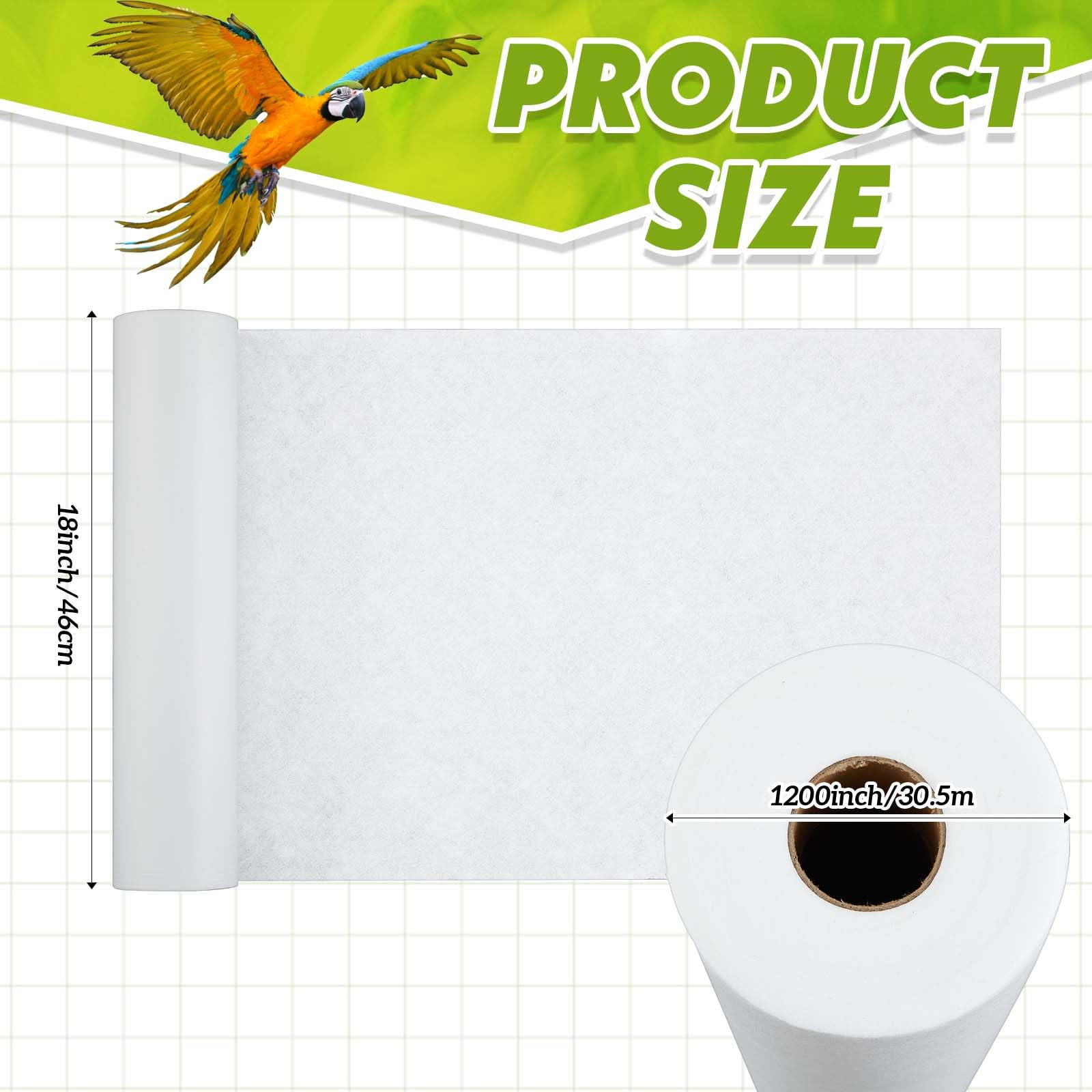 Drydiet liner para jaula de aves, 18 pulgadas de ancho, ajuste simple para mayor higiene.