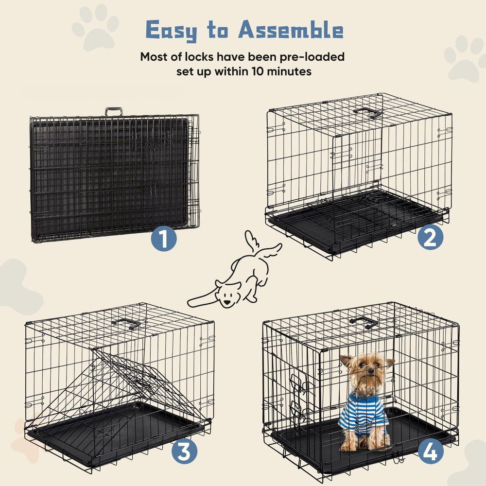 Panel divisorio interior ajustable Dumos, ideal para dos mascotas.