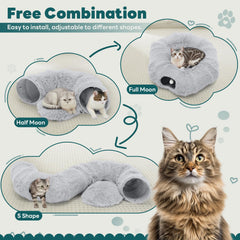 DUMOS interior felpa, forro suave para confort de tu gato.