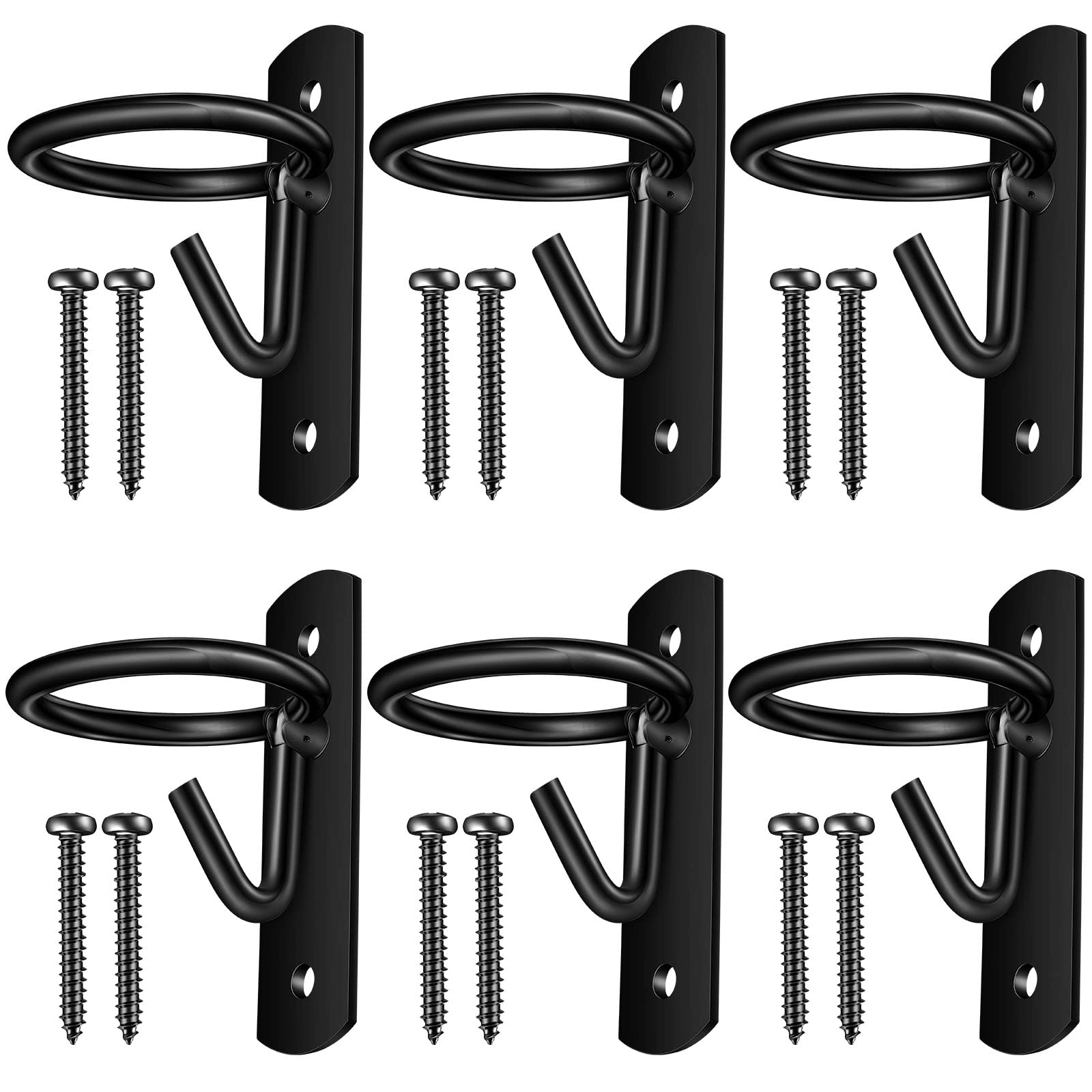 Dunzy gancho-cubeta-caballo-6-piezas para colgar cubetas de agua de forma segura.