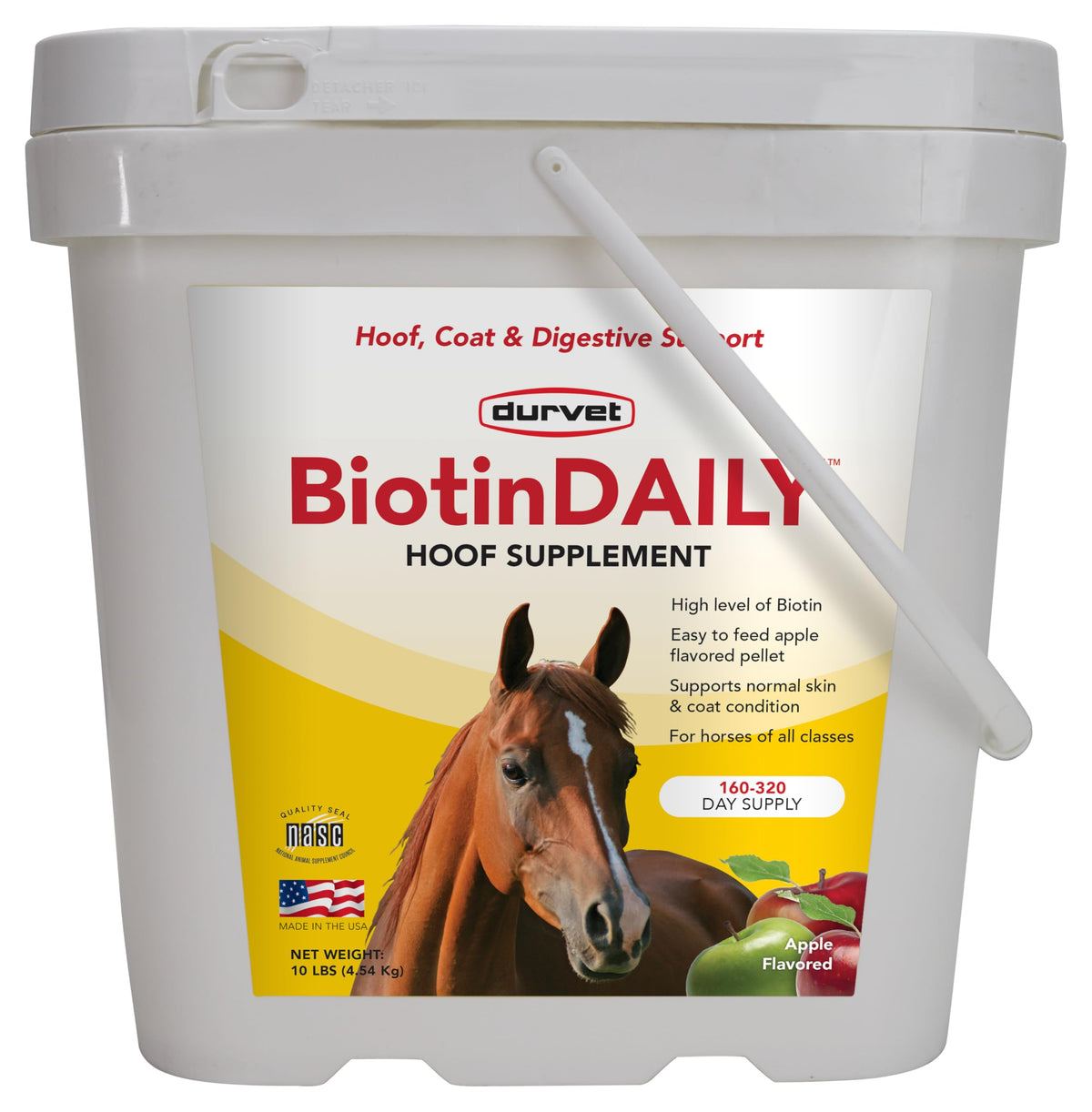 Durvet BIOTIN Daily 10#: pellets para suplemento diario.