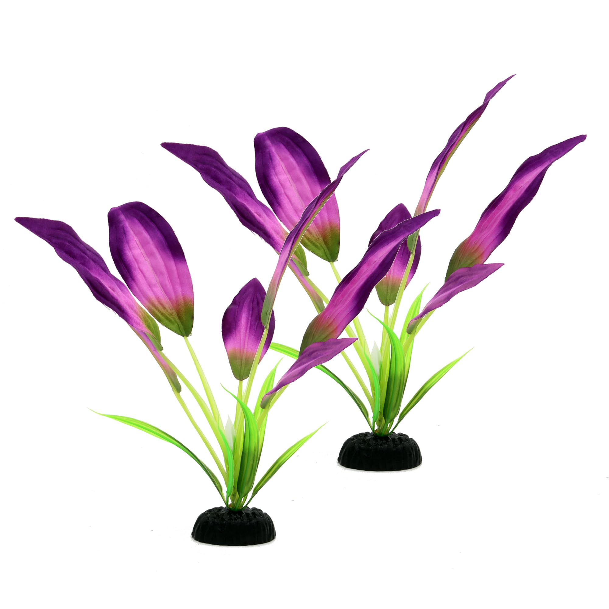 DVHEY plantas de seda para acuario Betta, 8 pulgadas, acentúan color morado y seguridad para las aletas.