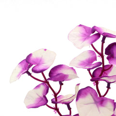 DVHEY plantas de seda para acuario, morado-blanco, fácil instalación y mantenimiento sencillo.