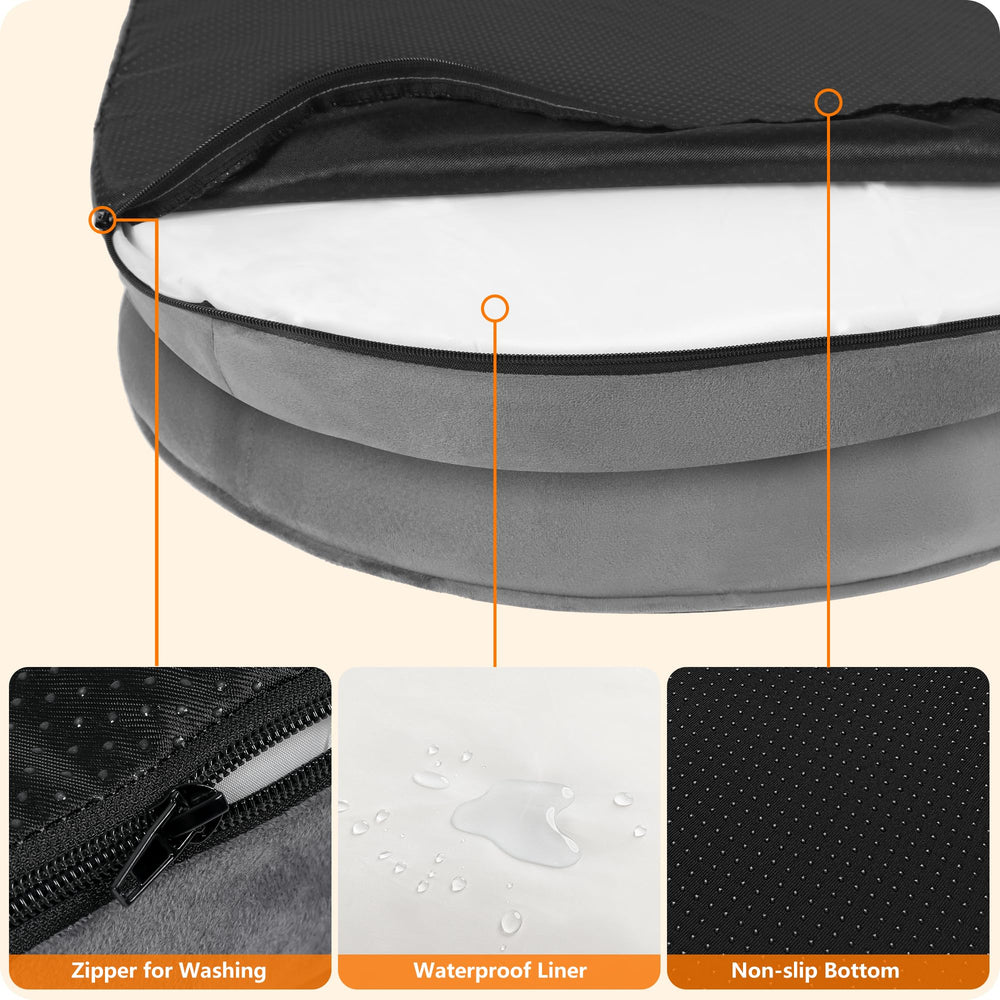 Dwanton cama para perros grandes admite lavado en lavadora para higiene