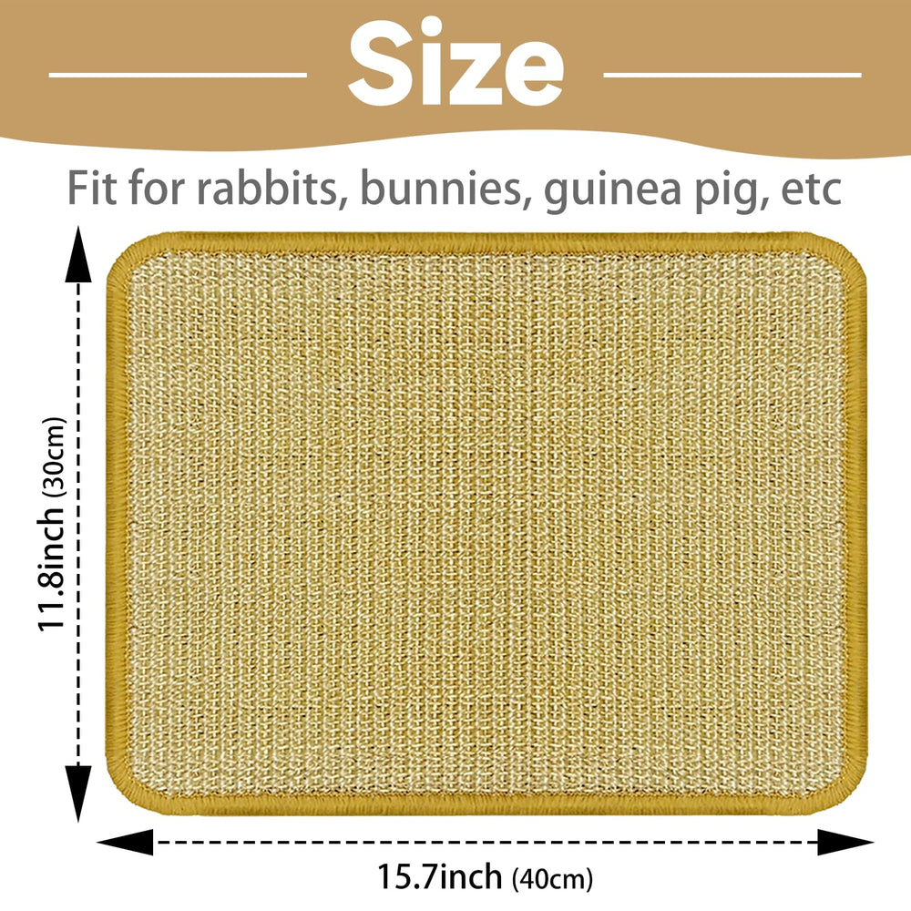 DYAUS Bunny Scratch Pad con bordes hemados para uso cómodo.