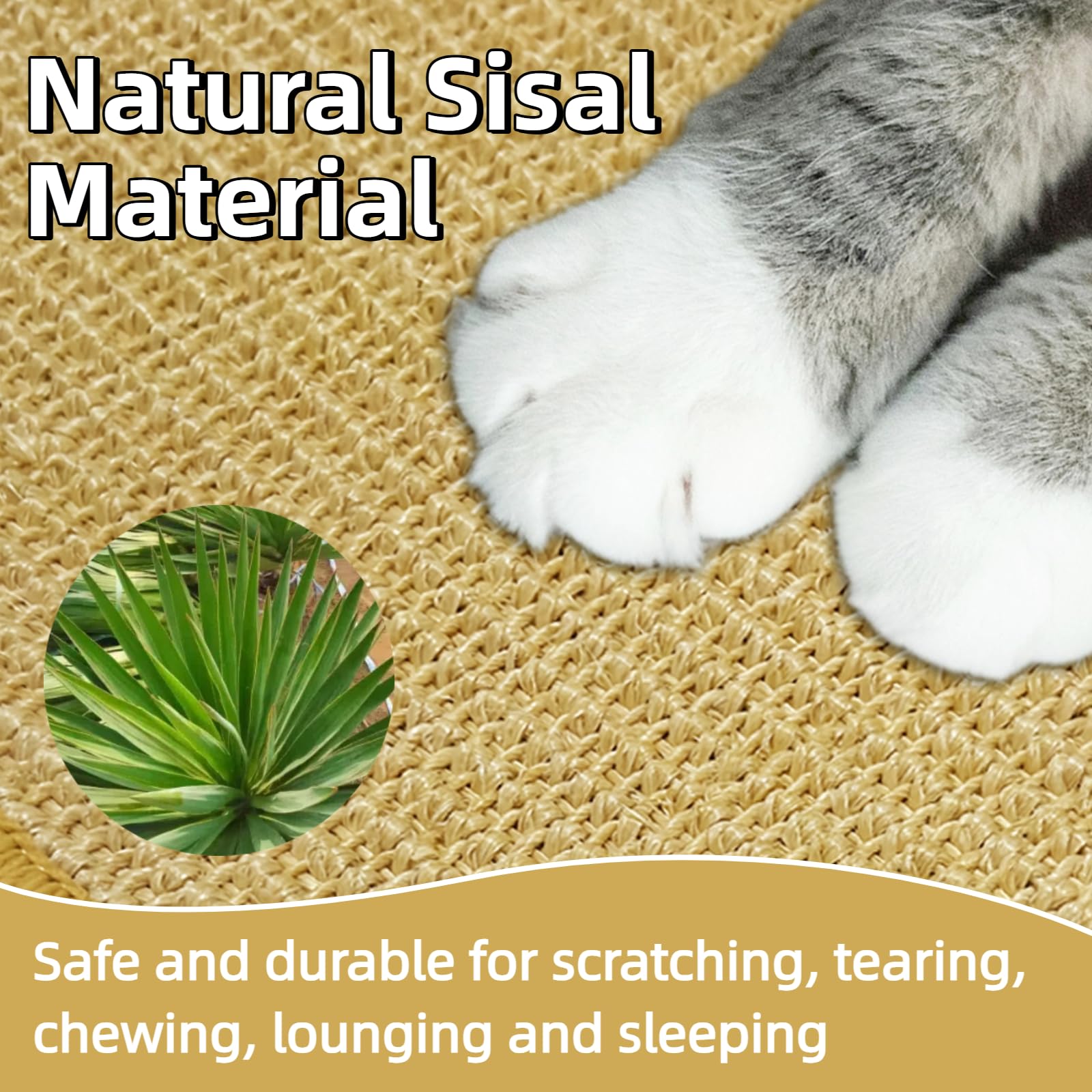 DYAUS Bunny Scratch Pad para masticar dientes y mantener uñas en buen estado.