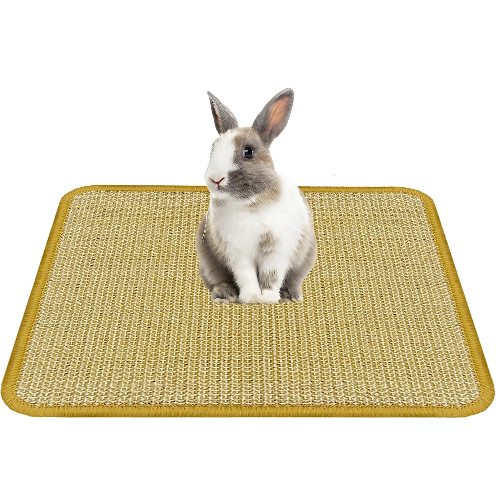 DYAUS Bunny Scratch Pad con sisal natural para arañar de forma segura.