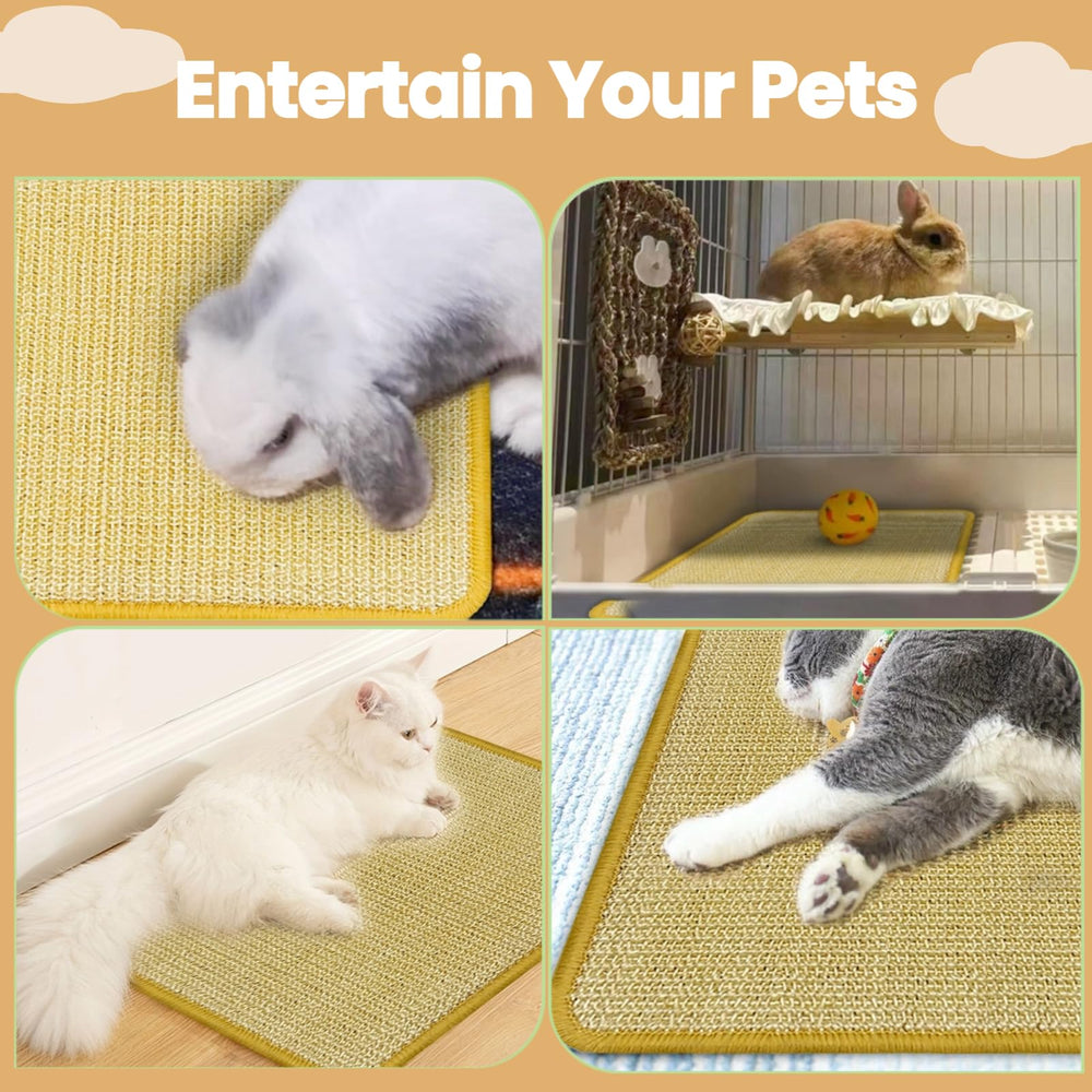 DYAUS Bunny Scratch Pad ideal para interiores y zonas de descanso de conejo.