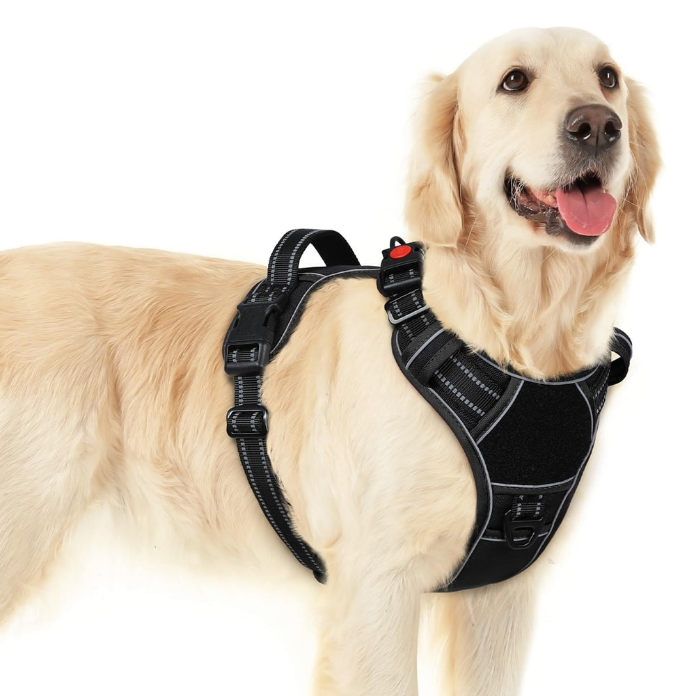 Arnés Eagloo para perros grandes con 3 hebillas rápidas, fácil de colocar