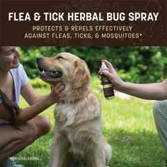 Botella Earth Animal Apothecary de 8 oz lista para uso.