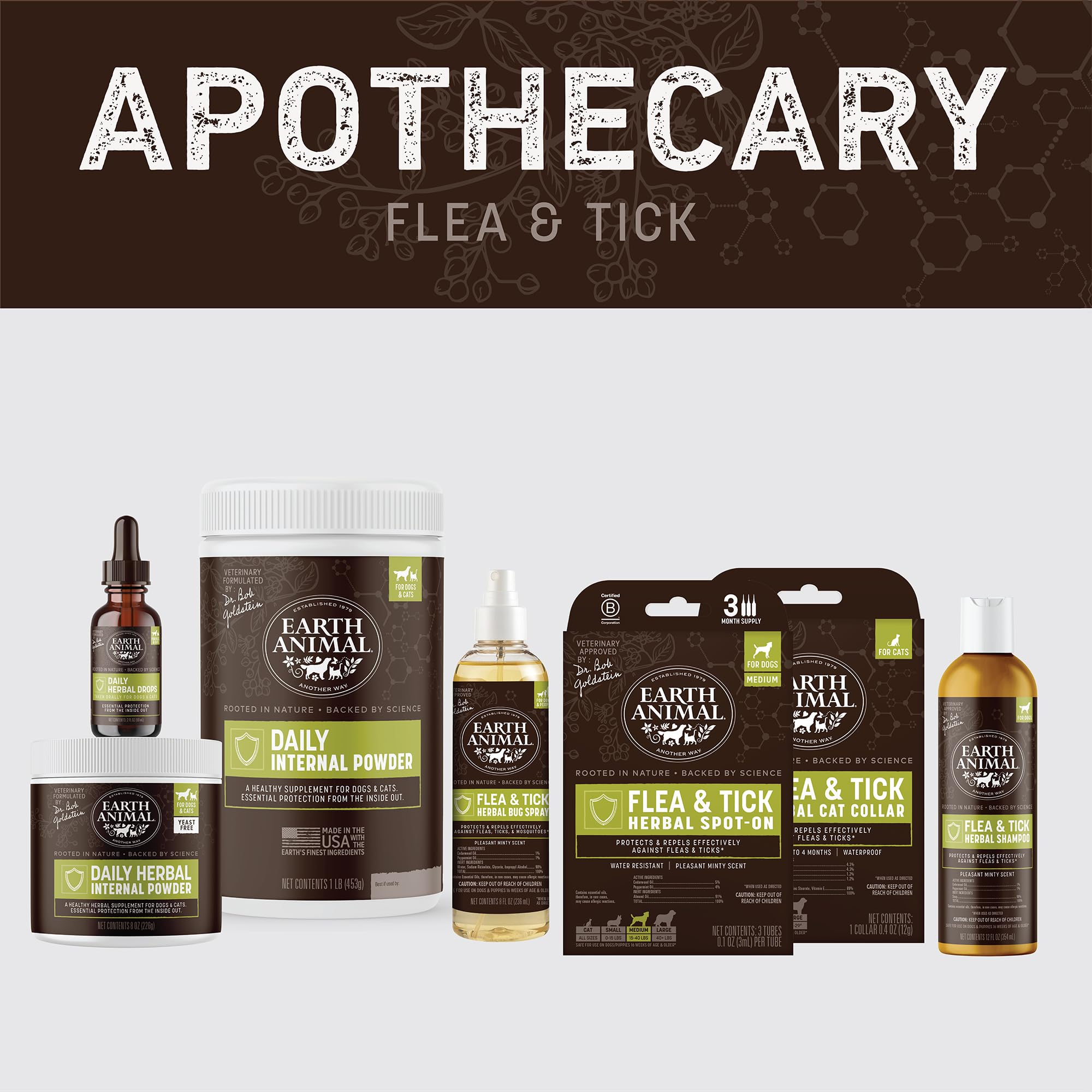 Complemento alimenticio que se integra con productos antipulgas.