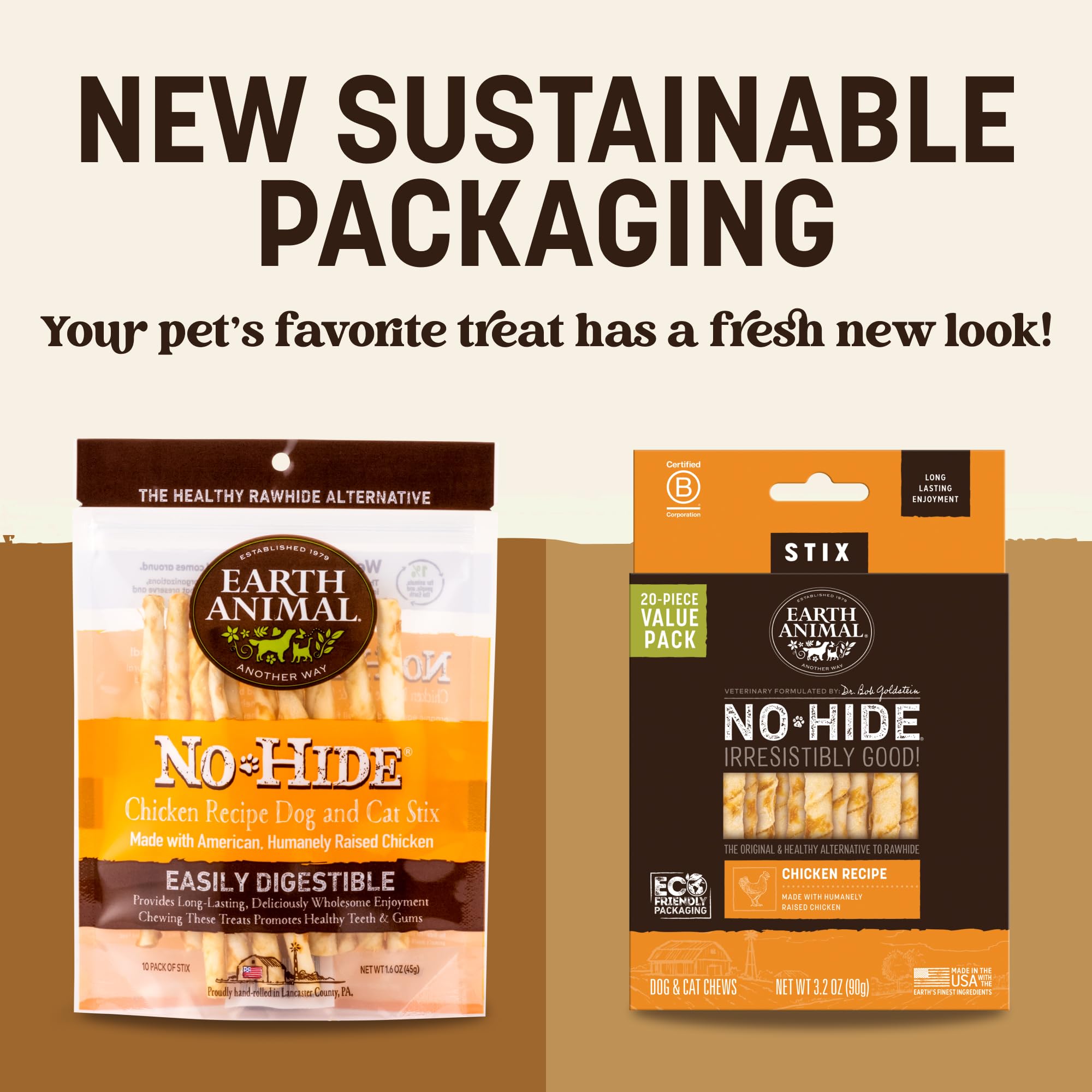 Earth Animal masticables duraderos sin cuero, opción segura para perros pequeños.