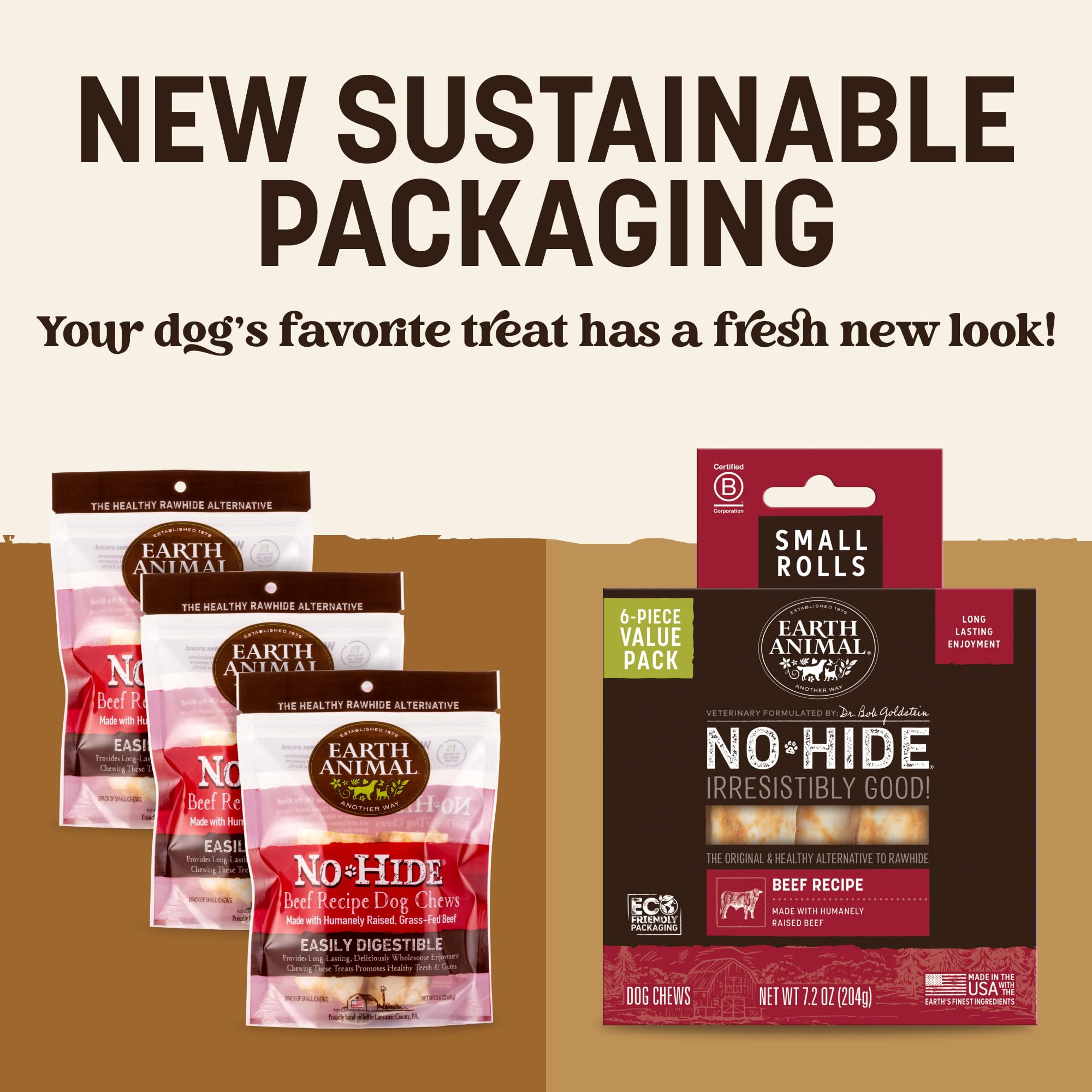 Earth Animal No Hide Chews: masticación de larga duración para perros activos.