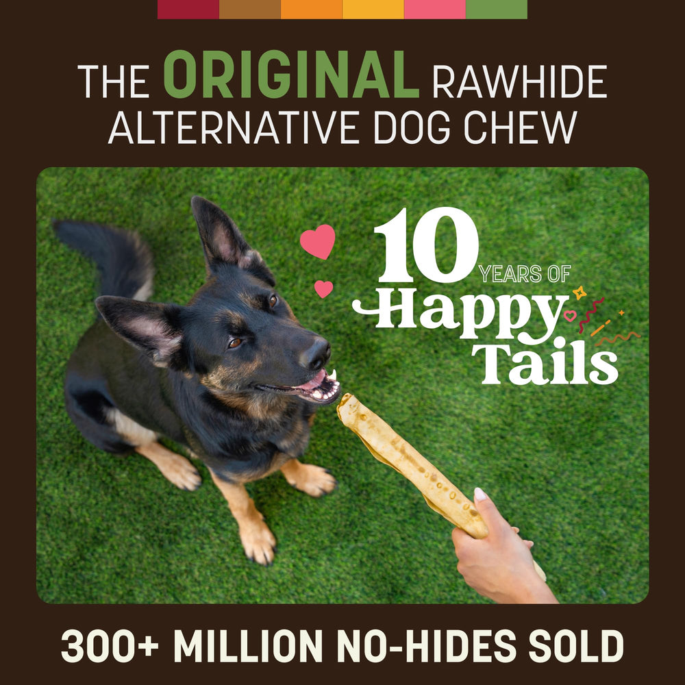 Earth Animal No Hide Chews: envase de dos piezas para uso diario.