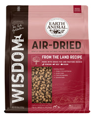 Earth Animal Wisdom con venado secado al aire, bolsa de 8 lb para perros, palatabilidad mejorada