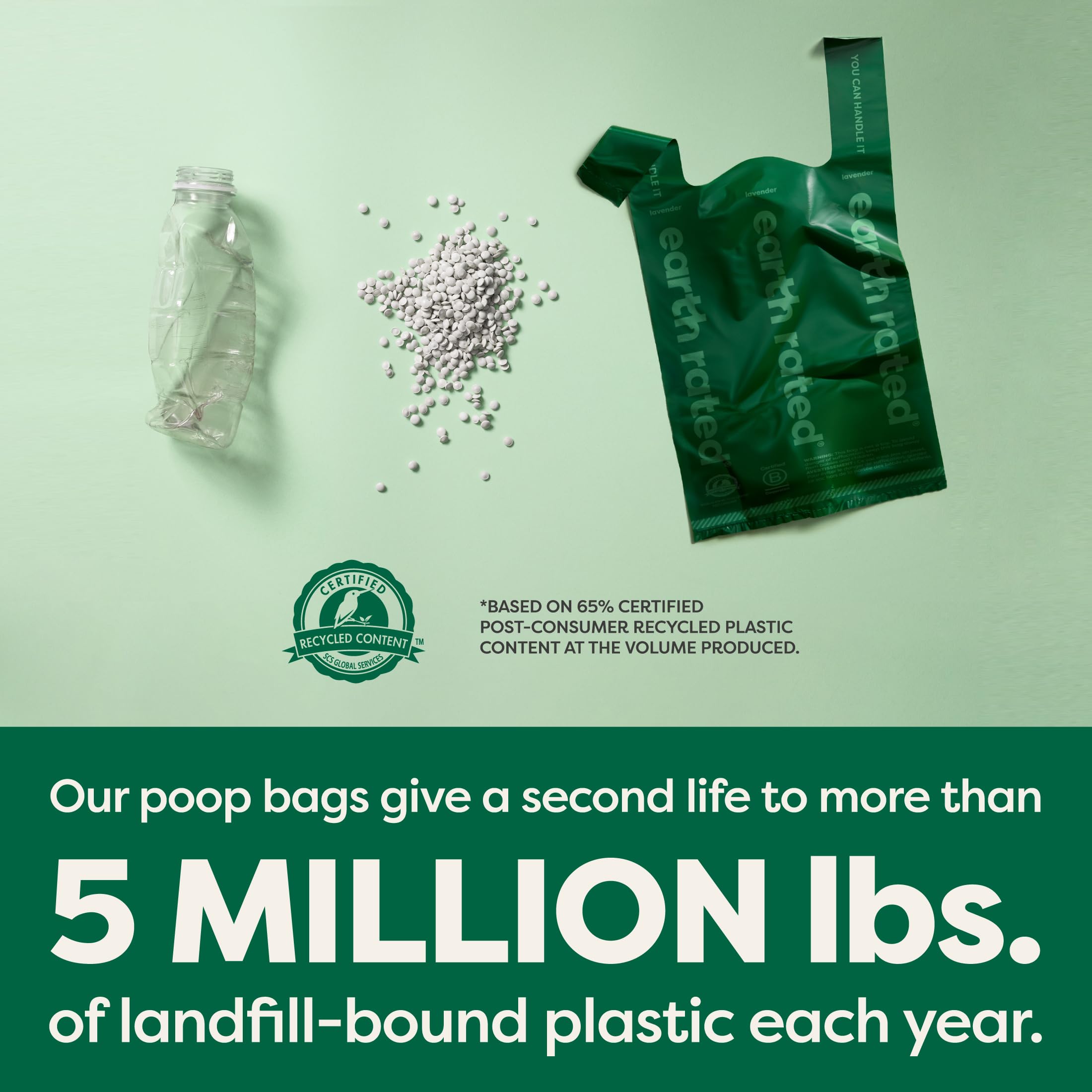 Earth Rated bolsas con aroma a lavanda para caminatas más agradables.